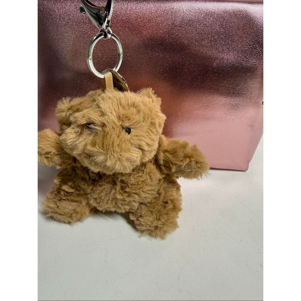 Jellycat Bartholomew Bear Bag Charm - Teddy Bear Plush Keychain - Picture 8 of 9